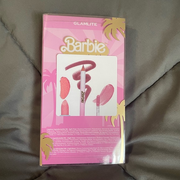 New & Sold Out Barbie x Glamlite “Out of Office” Lip Kit - Picture 6 of 7